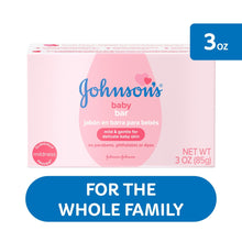 Johnson's baby bar soap box, pink, 3 oz, for the whole family