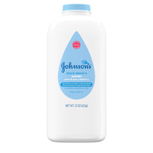 Johnson's aloe & vitamin E cornstarch powder bottle, 22 oz.