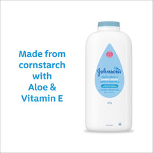 Johnson's cornstarch powder bottle with Aloe & Vitamin E, 22 oz.