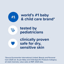 Baby sensitive care cream claim text: tested by pediatricians, safe for dry sensitive skin