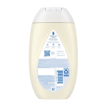 Johnson's baby sensitive face & body cream bottle back label, pale cream