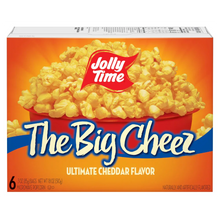 Jolly Time microwave popcorn box, The Big Cheez Ultimate Cheddar, 6-count