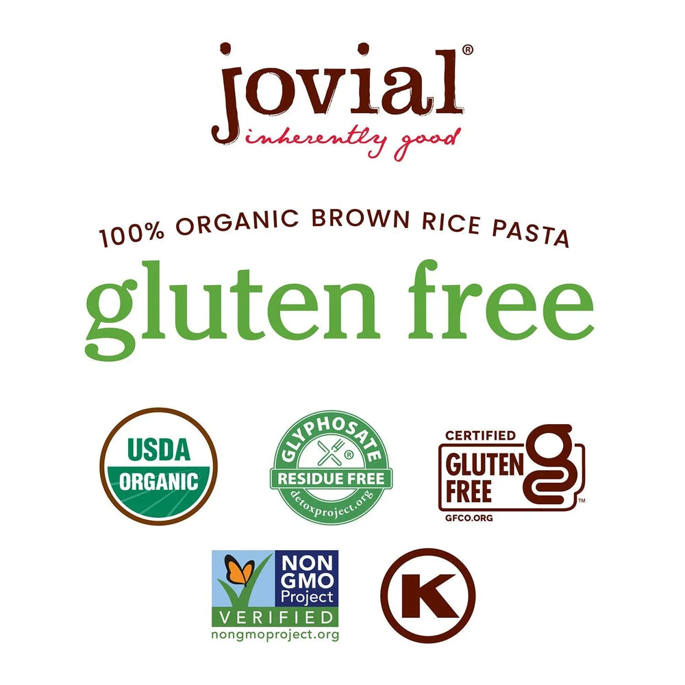 Jovial Organic Brown Rice Gluten Free Pasta, Fusilli, 24 oz. - USA MEGA SHOP