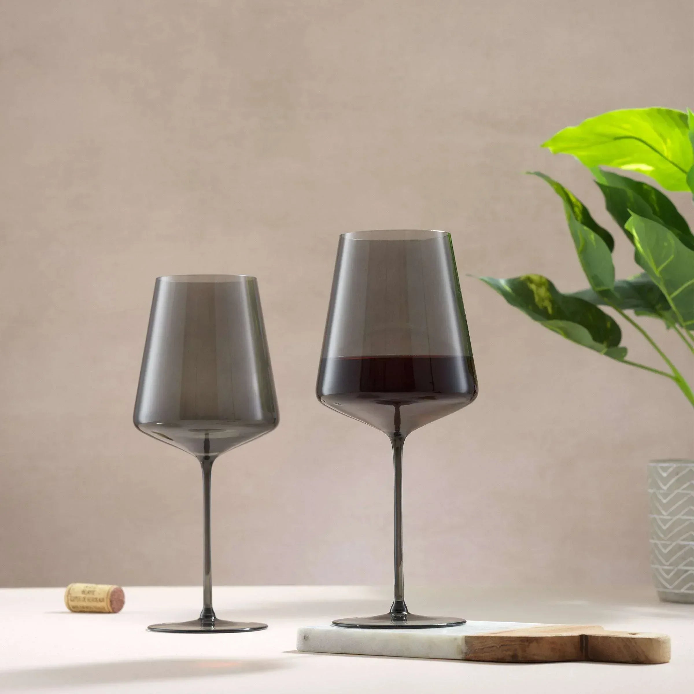 JoyJolt Sidney Red Wine Glasses, Set of 6