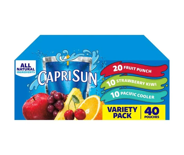 Capri Sun Juice Pouches, Variety Pack, 6 fl oz (40-pk)