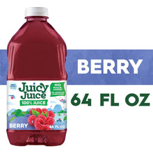 Juicy Juice berry 64 fl oz juice bottle with 100% juice label and berry fruit graphic