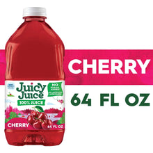 Cherry 100% juice bottle front showing 64 fl oz and cherry flavor text