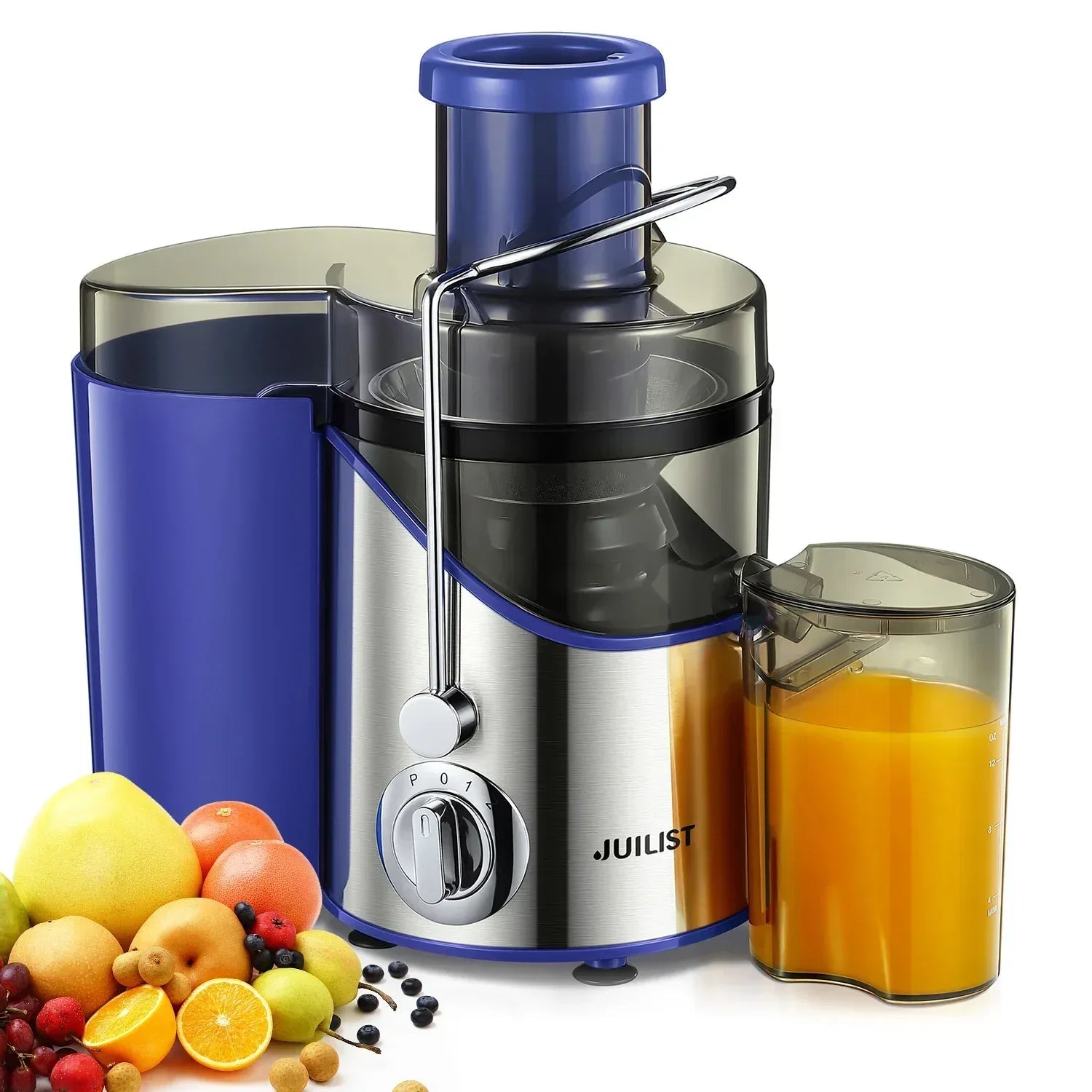 Juicer Extractor Easy Clean, 3 Speeds Control, Stainless Steel BPA Free
