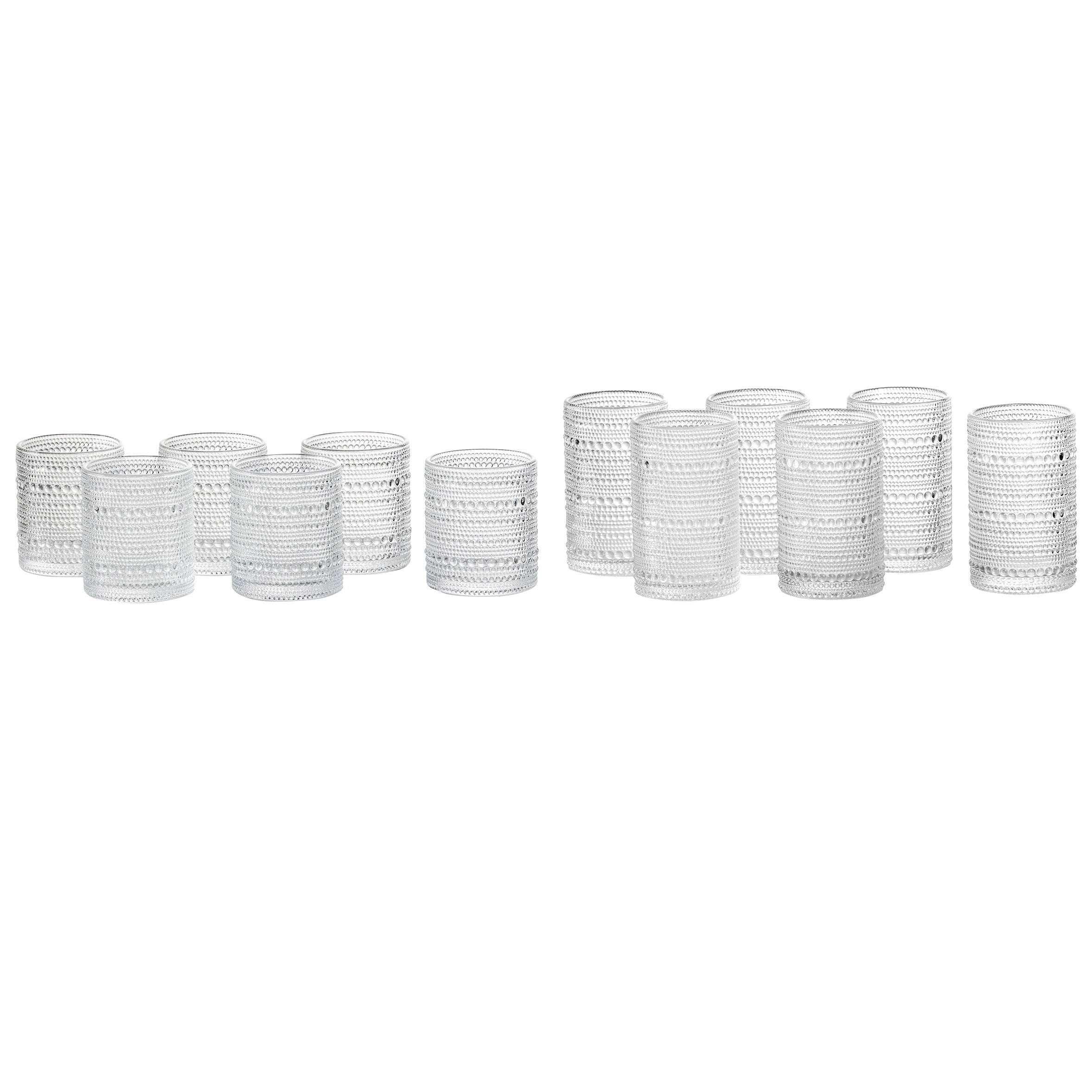 Jupiter by Fortessa DOF and Beverage Glass, Set of 12 - USA MEGA SHOP