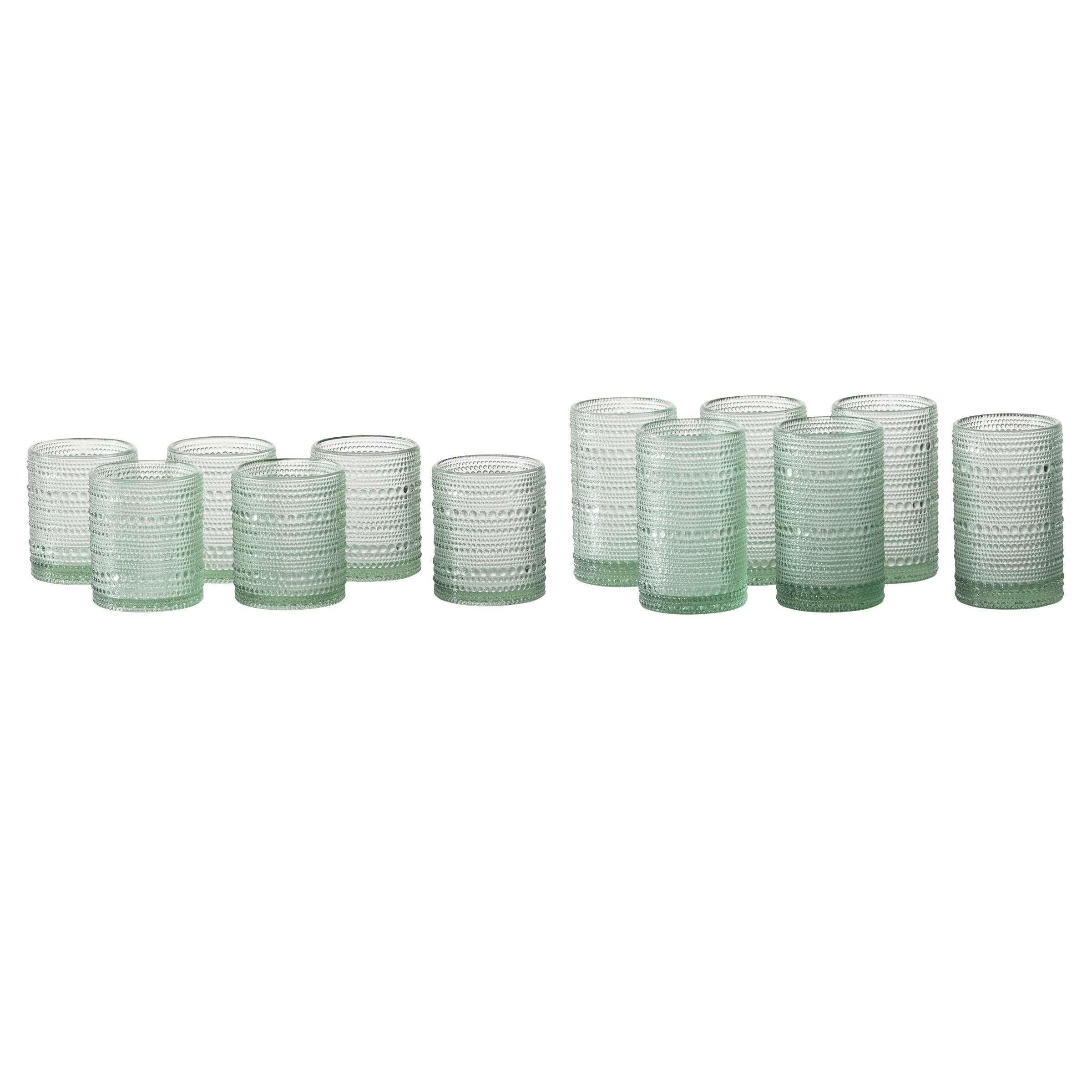 Jupiter by Fortessa DOF and Beverage Glass, Set of 12 - USA MEGA SHOP