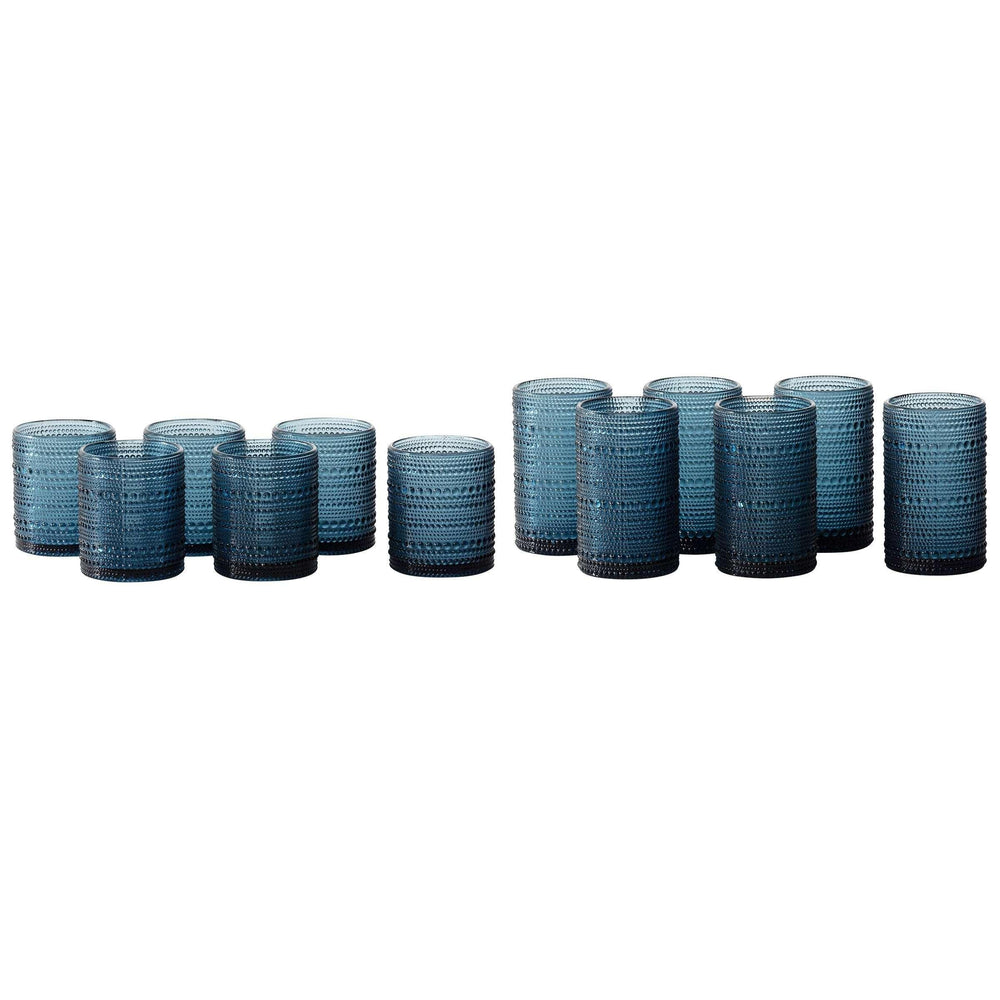 Jupiter by Fortessa DOF and Beverage Glass, Set of 12 - USA MEGA SHOP