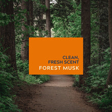 Beard conditioner scent panel: clean, fresh forest musk
