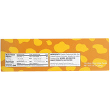 Aged cheddar cheese bar package back panel with nutrition facts and ingredients