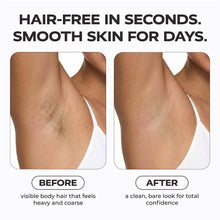 Electric lady shaver used on underarm area with smooth skin look