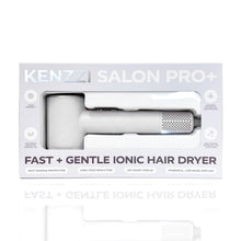 White hair dryer retail box with product window