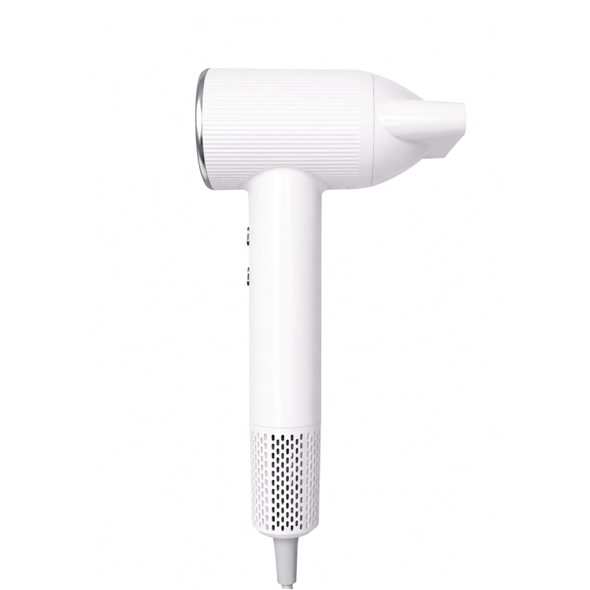 KENZZI Salon Pro+ Ionic Hair Dryer, 1300W High-Speed 110,000 RPM Brushless Motor with LED Display, White