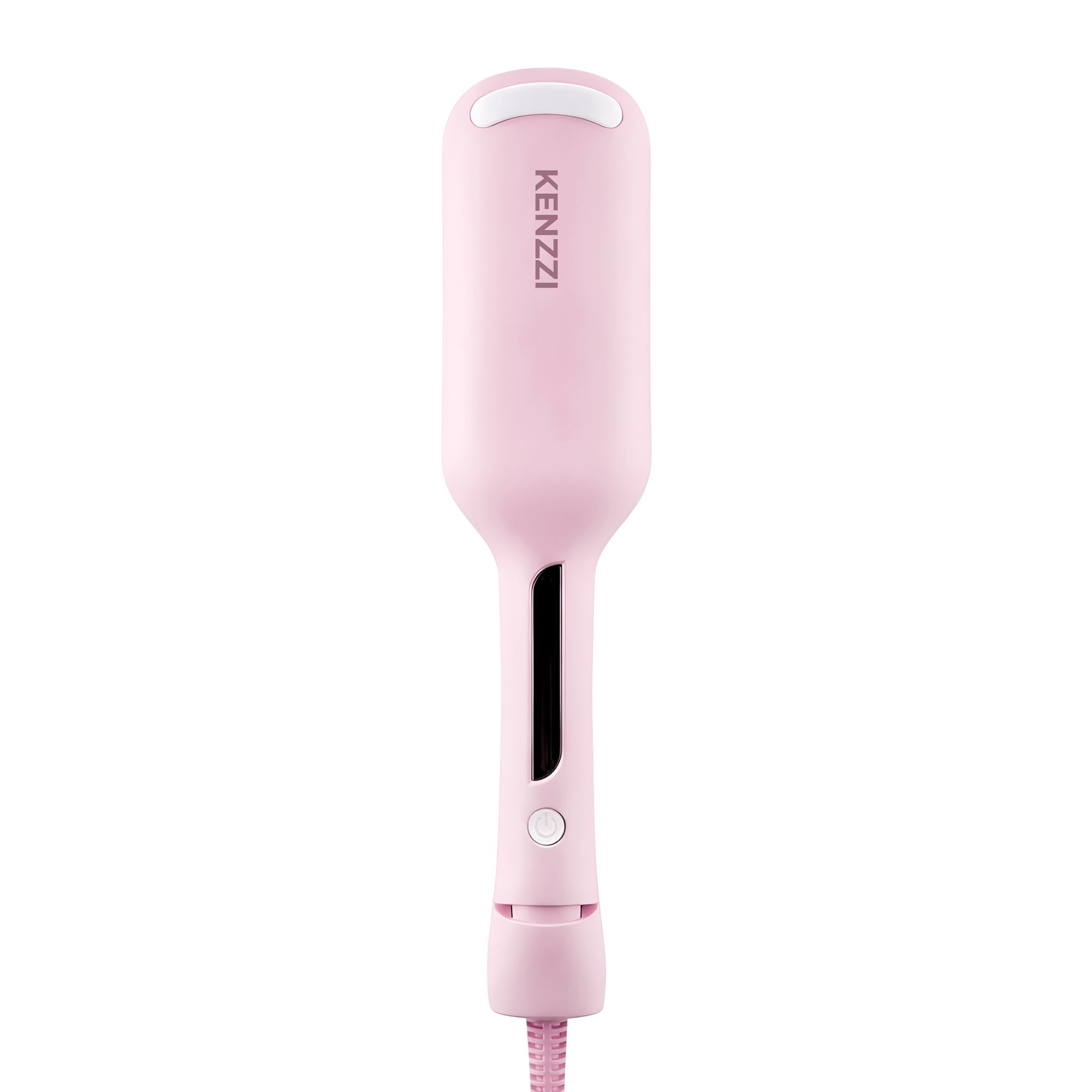 KENZZI Wave Styler 2-Barrel Hair Waver, 1.25 in, 6 Heat Settings, Pink