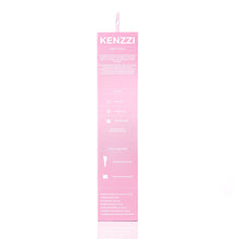 Pink product box side panel with feature icons and text blocks