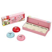 KEYTH perfumed hand cream set: three round tins with floral gift box