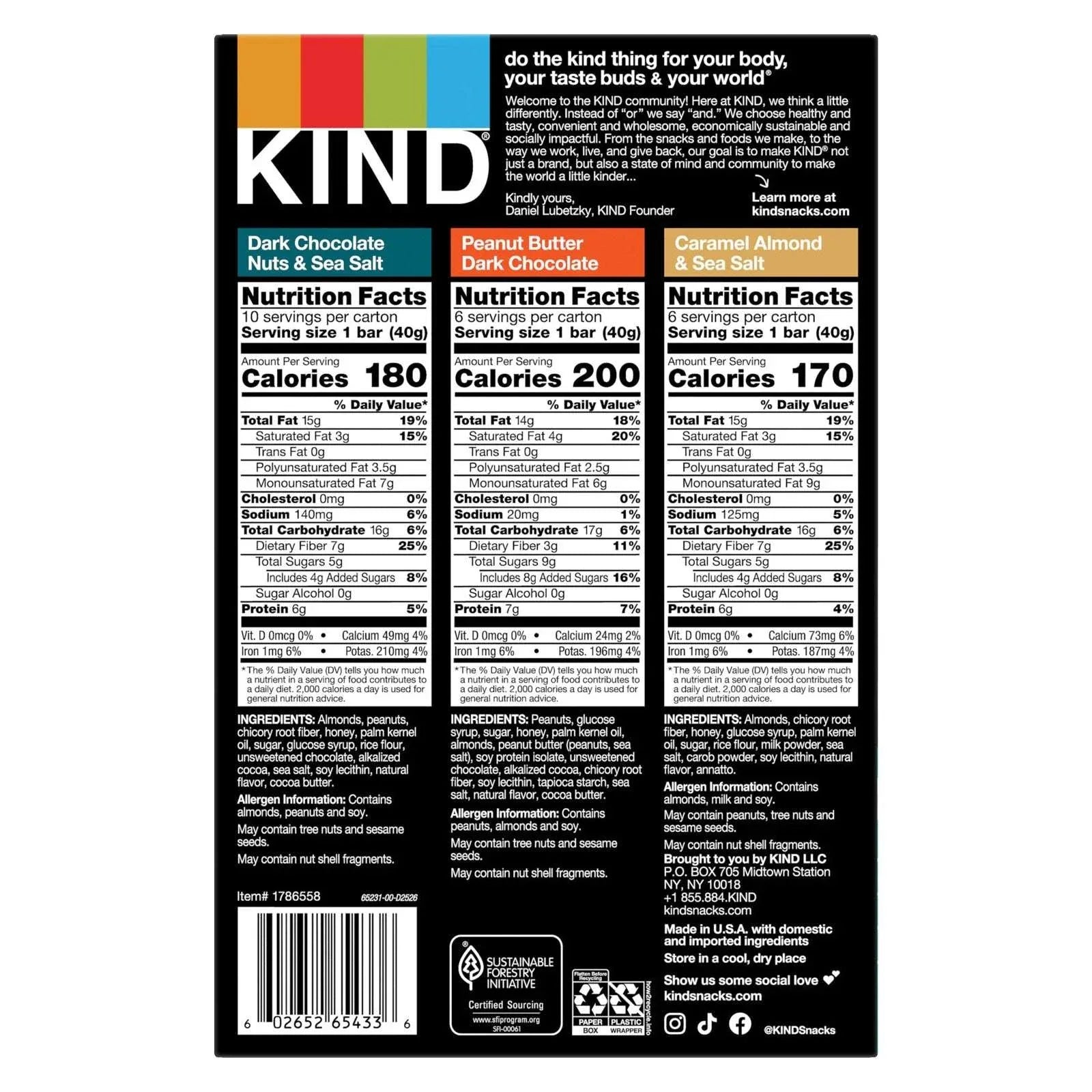 KIND Nut Bar, Variety Pack, 1.4 oz, 22-count - USA MEGA SHOP