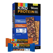 14-bar variety pack box with an orange Crunchy Peanut Butter bar in front