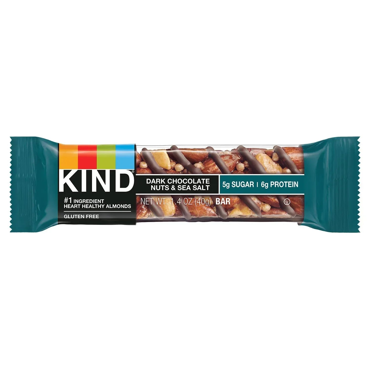 KIND Snack Bars Variety Pack, Dark Chocolate Nuts & Sea Salt and Peanut Butter Dark Chocolate, 18 ct.