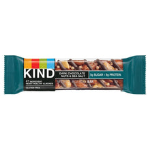 KIND snack bar, dark chocolate nuts & sea salt, 1.4 oz in wrapper.
