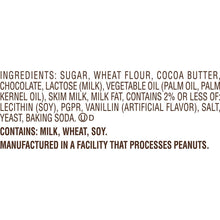 KIT KAT ingredients panel listing sugar, wheat flour, cocoa butter, milk, and soy