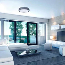 Round LED ceiling light fixture with white diffuser