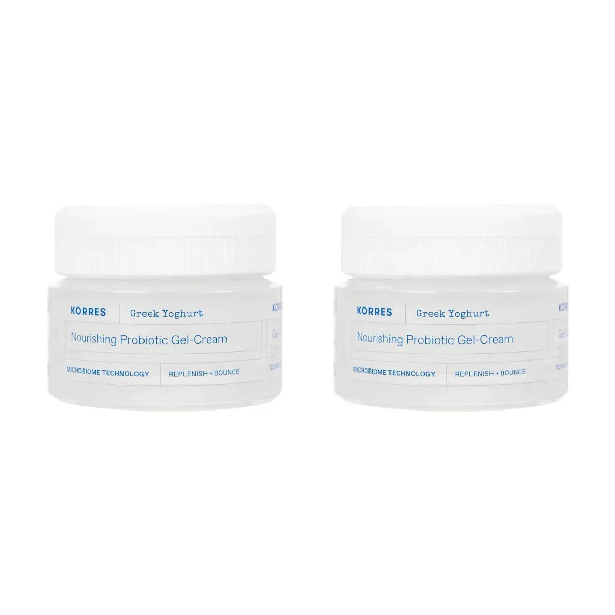 KORRES Greek Yoghurt Nourishing Probiotic Gel-Cream, 1.35 fl oz, 2-pack