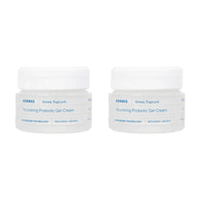 KORRES Greek yoghurt gel-cream 2-pack jars with blue label and white lids