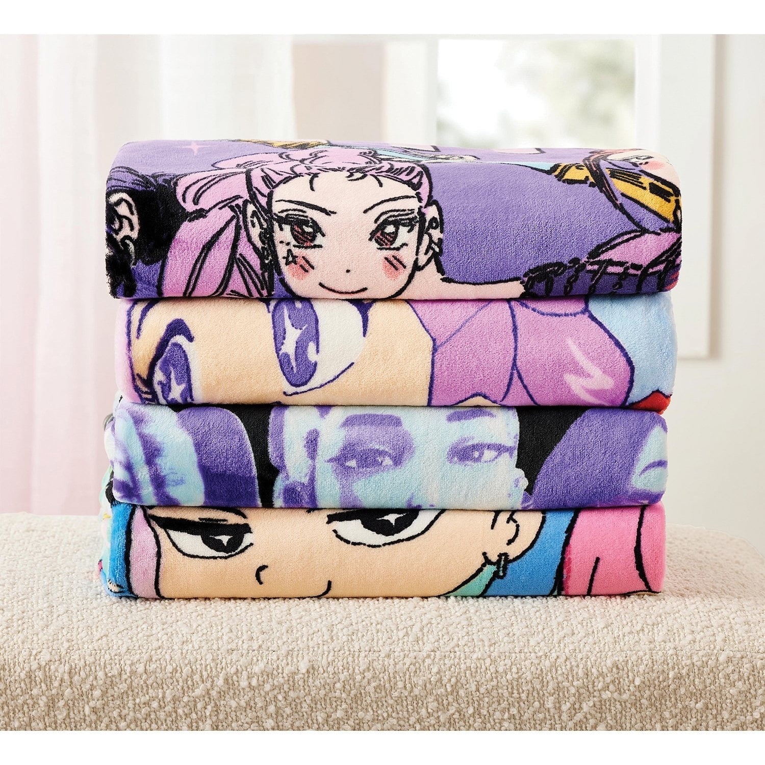 KPOP Demon Hunters Silk Touch Throws, 50" x 60"