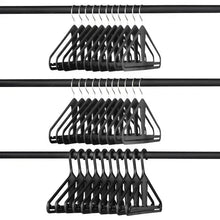 Black kangaroo hanger set, multiple hangers stacked