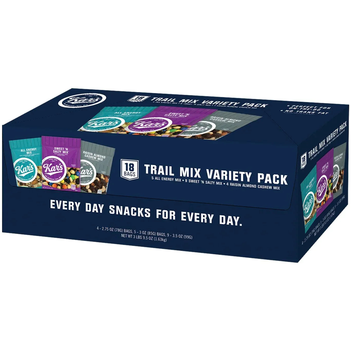Kar's Nut & Fruit Mix Variety Pack Trail Mix, 1 oz., 18 pk.