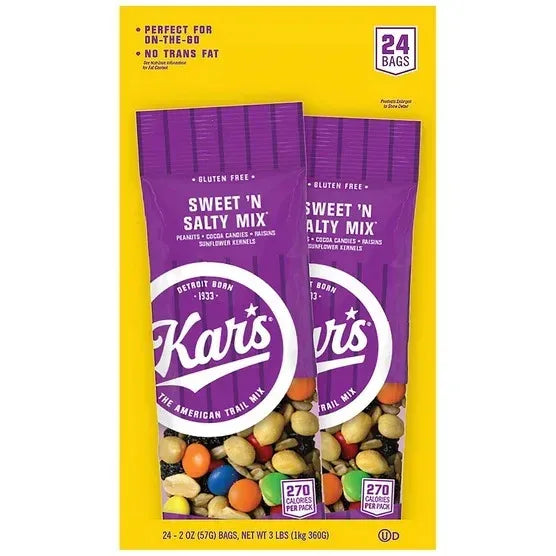 Kar's Trail Mix, Sweet 'N Salty, 2 oz, 24-count
