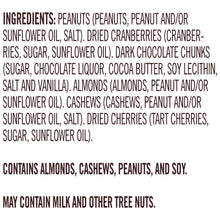 Second Nature Wholesome Medley ingredients list, contains almonds, cashews, peanuts, soy