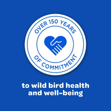Over 150 years commitment badge for wild bird health and well-being
