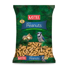 In-shell peanuts wild bird feed bag with illustrated birds and peanut kernels