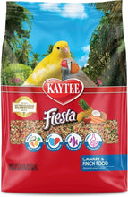 Canary and finch food bag with red Fiesta label