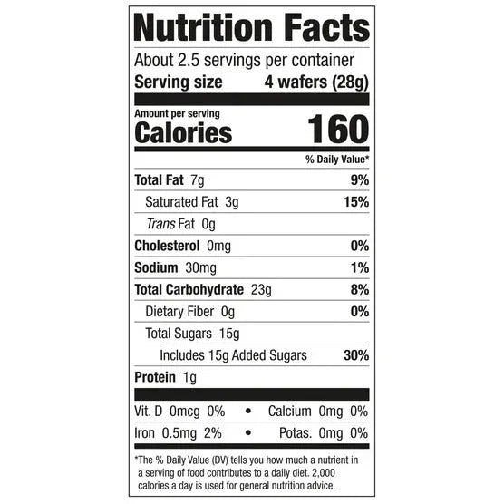 Keebler Sugar Wafers, Vanilla, 2.75 oz, 24-count - USA MEGA SHOP