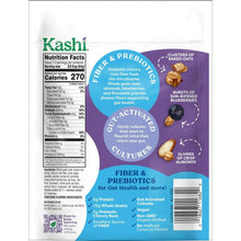 Granola pouch back panel with nutrition facts and ingredient information