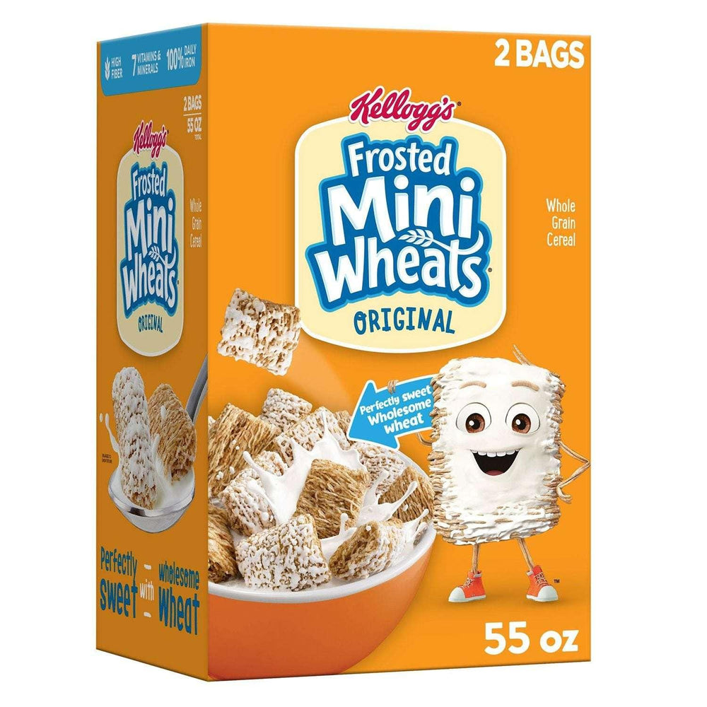 Kellogg's Frosted Mini-Wheats Breakfast Cereal, 55 oz. - USA MEGA SHOP
