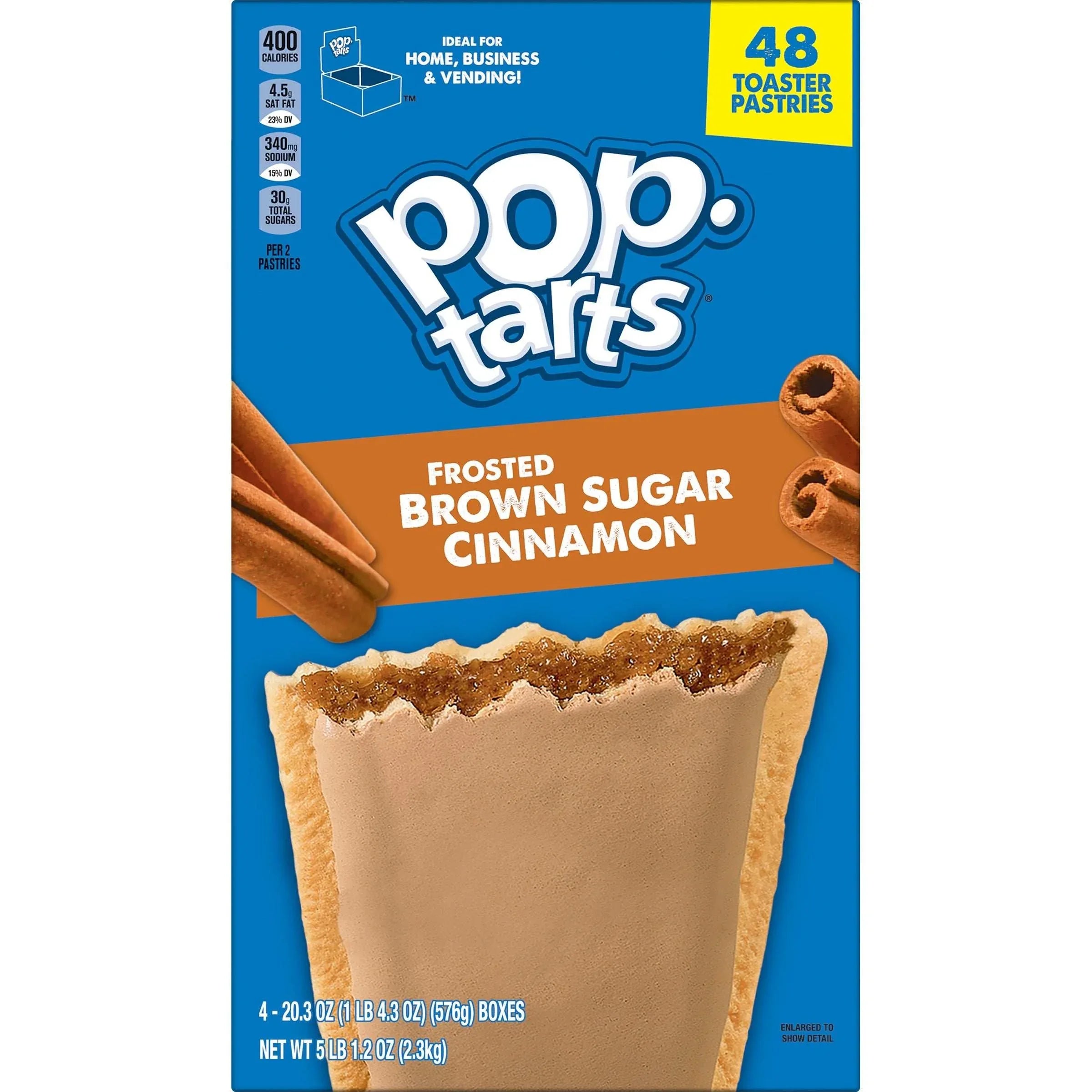 Kellogg‚Äôs Pop-Tarts, Frosted Brown Sugar Cinnamon, 48-count - USA MEGA SHOP