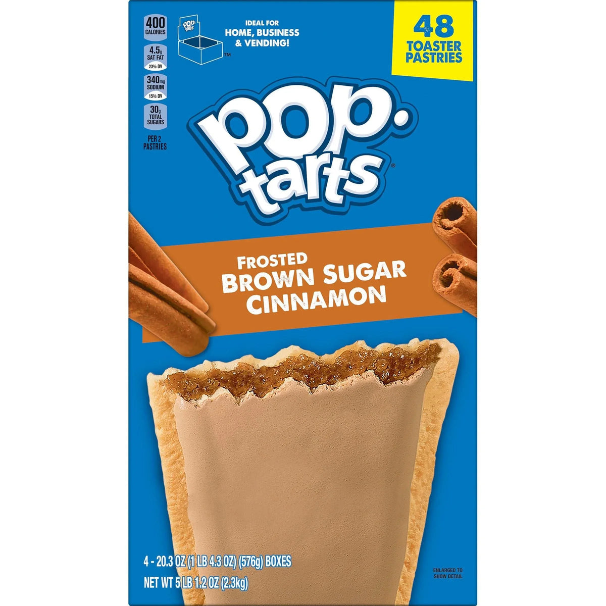 Kellogg‚Äôs Pop-Tarts, Frosted Brown Sugar Cinnamon, 48-count - USA MEGA SHOP