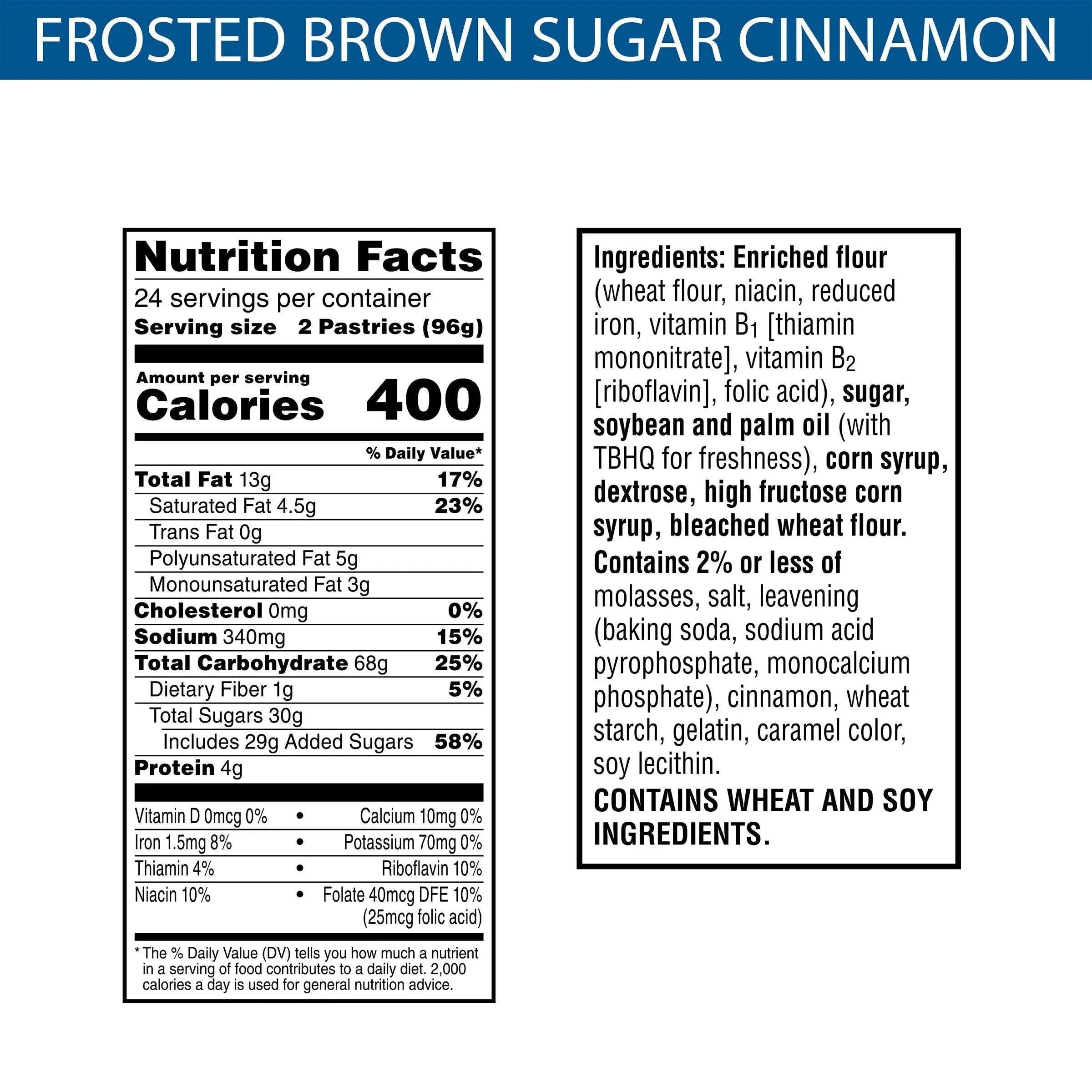 Kellogg‚Äôs Pop-Tarts, Frosted Brown Sugar Cinnamon, 48-count - USA MEGA SHOP