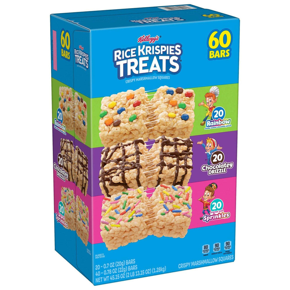 Kellogg's Rice Krispies Treats, Variety Pack, 60-count - USA MEGA SHOP