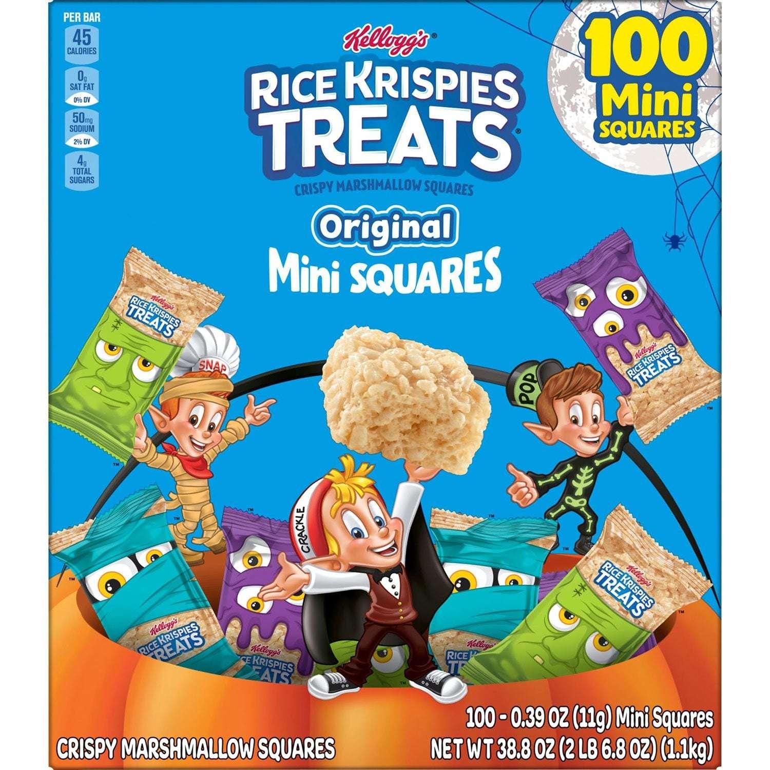 Kellogg's Rice Krispies Treats Halloween Mini Squares, 100 ct. - USA MEGA SHOP