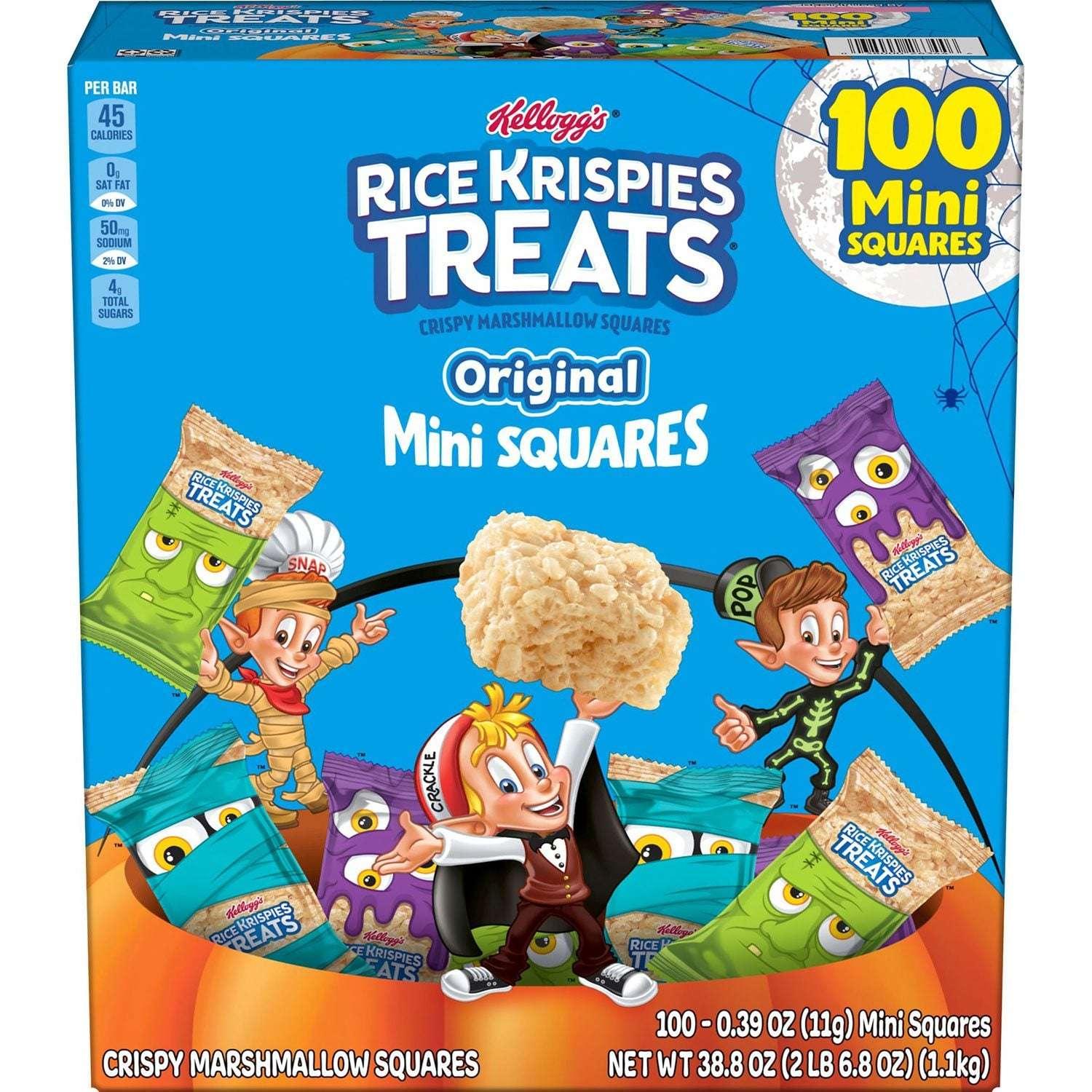 Kellogg's Rice Krispies Treats Halloween Mini Squares, 100 ct. - USA MEGA SHOP