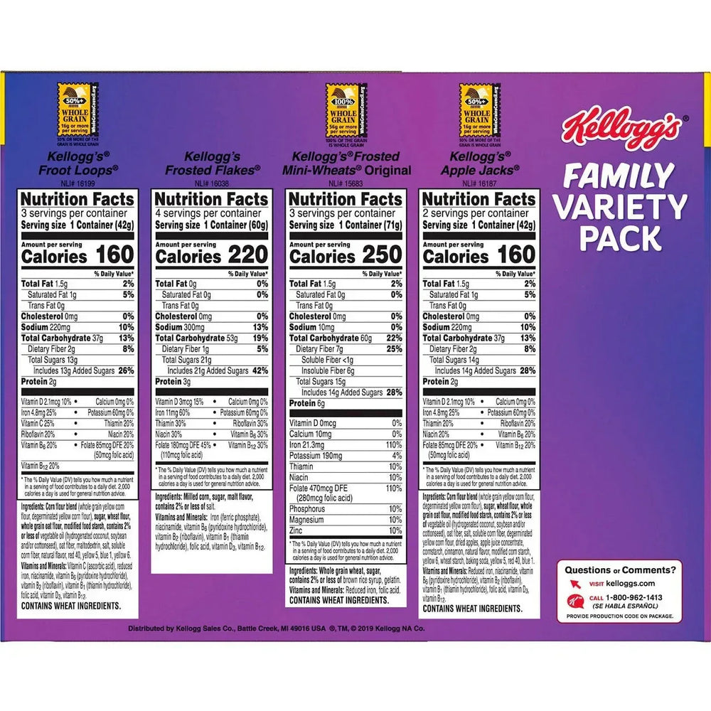 Kellogg's Cereal Cups, Family Variety Pack, 12-count - USA MEGA SHOP