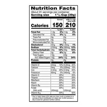 Kellogg's Froot Loops nutrition facts label with calories and vitamin/mineral details
